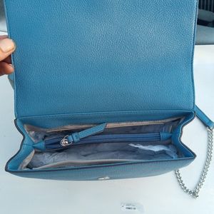 Sky blue purse